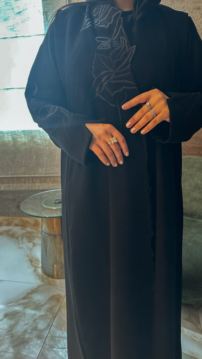 عباية روزا، كريب ناعم بكم فرنسي — A9