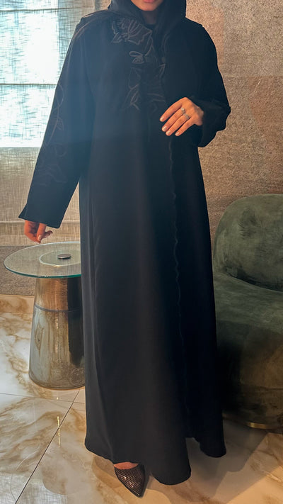 عباية روزا، كريب ناعم بكم فرنسي — A9