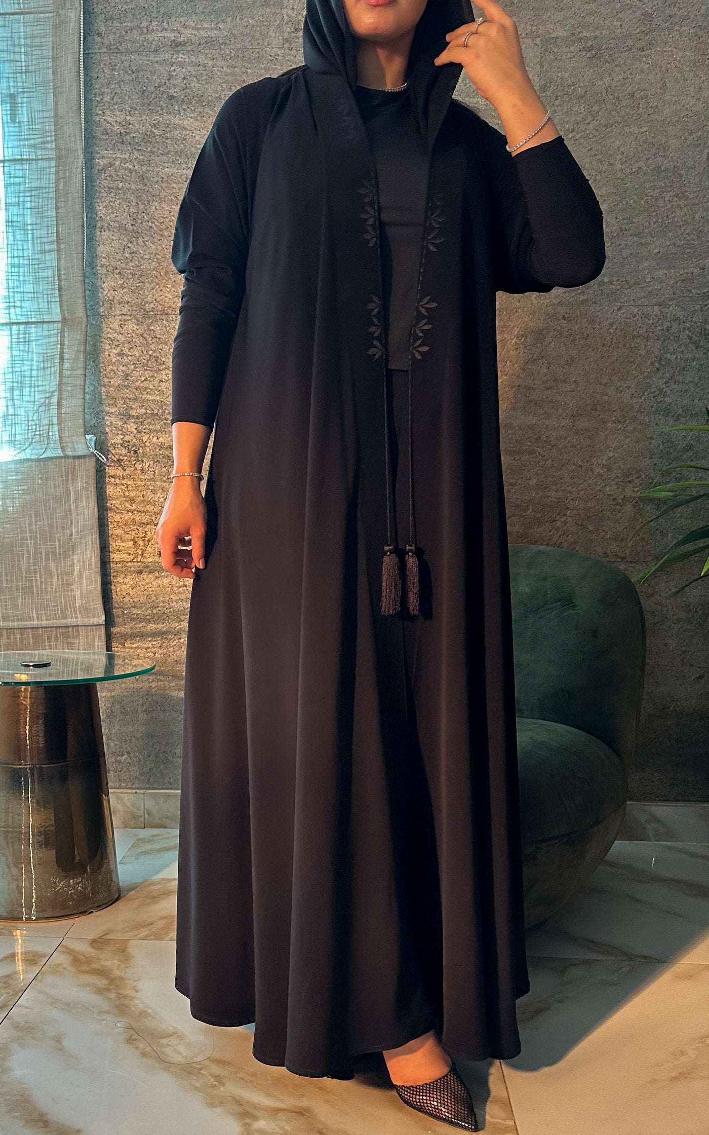 عباية كم فرنسي ستريتش — A8