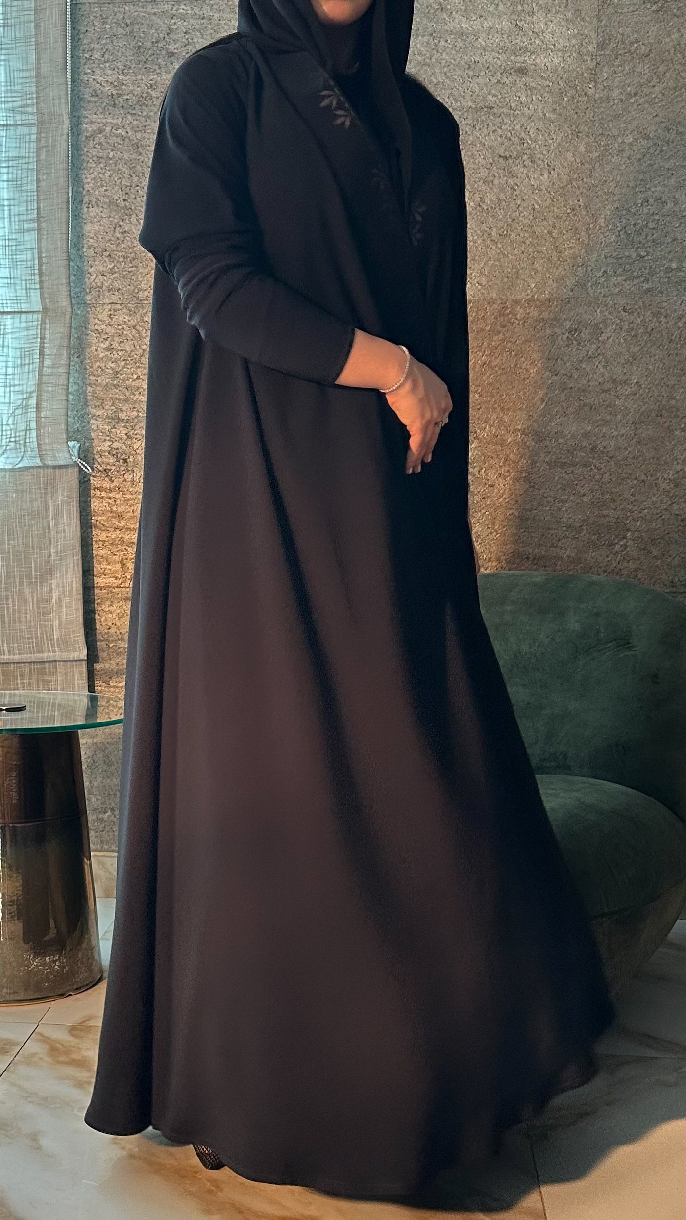 عباية كم فرنسي ستريتش — A8