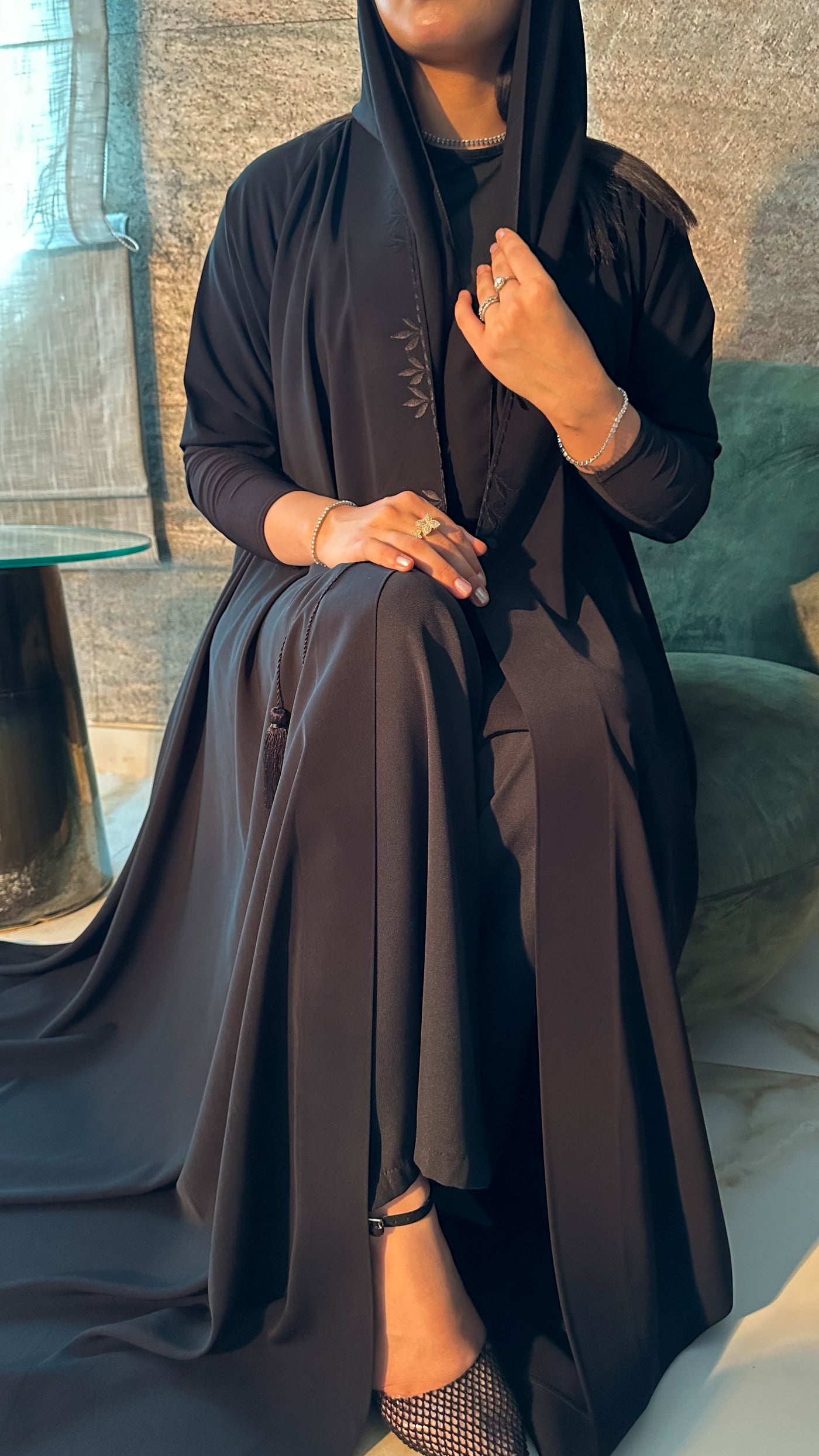 عباية كم فرنسي ستريتش — A8