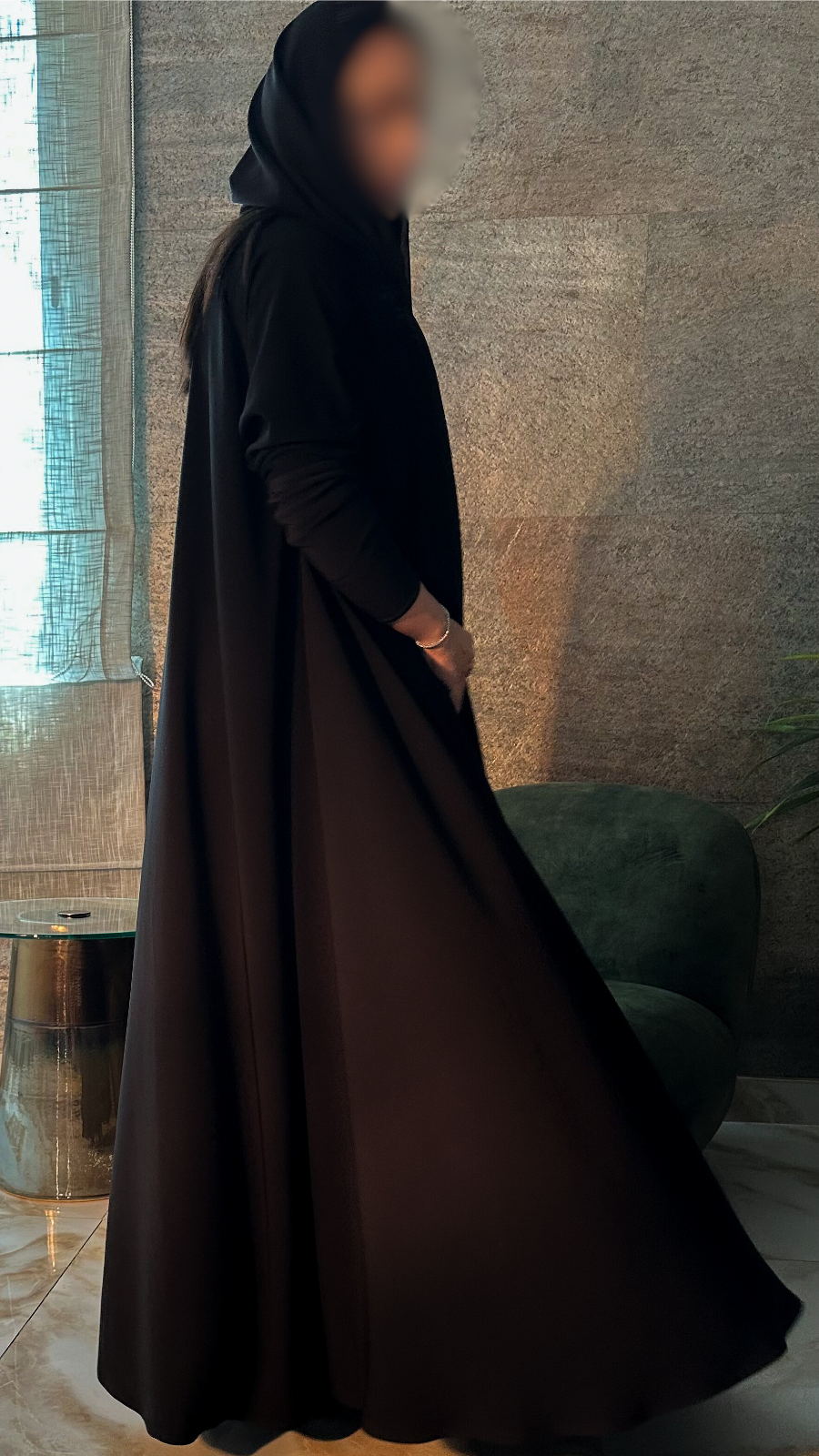 عباية كم فرنسي ستريتش — A8