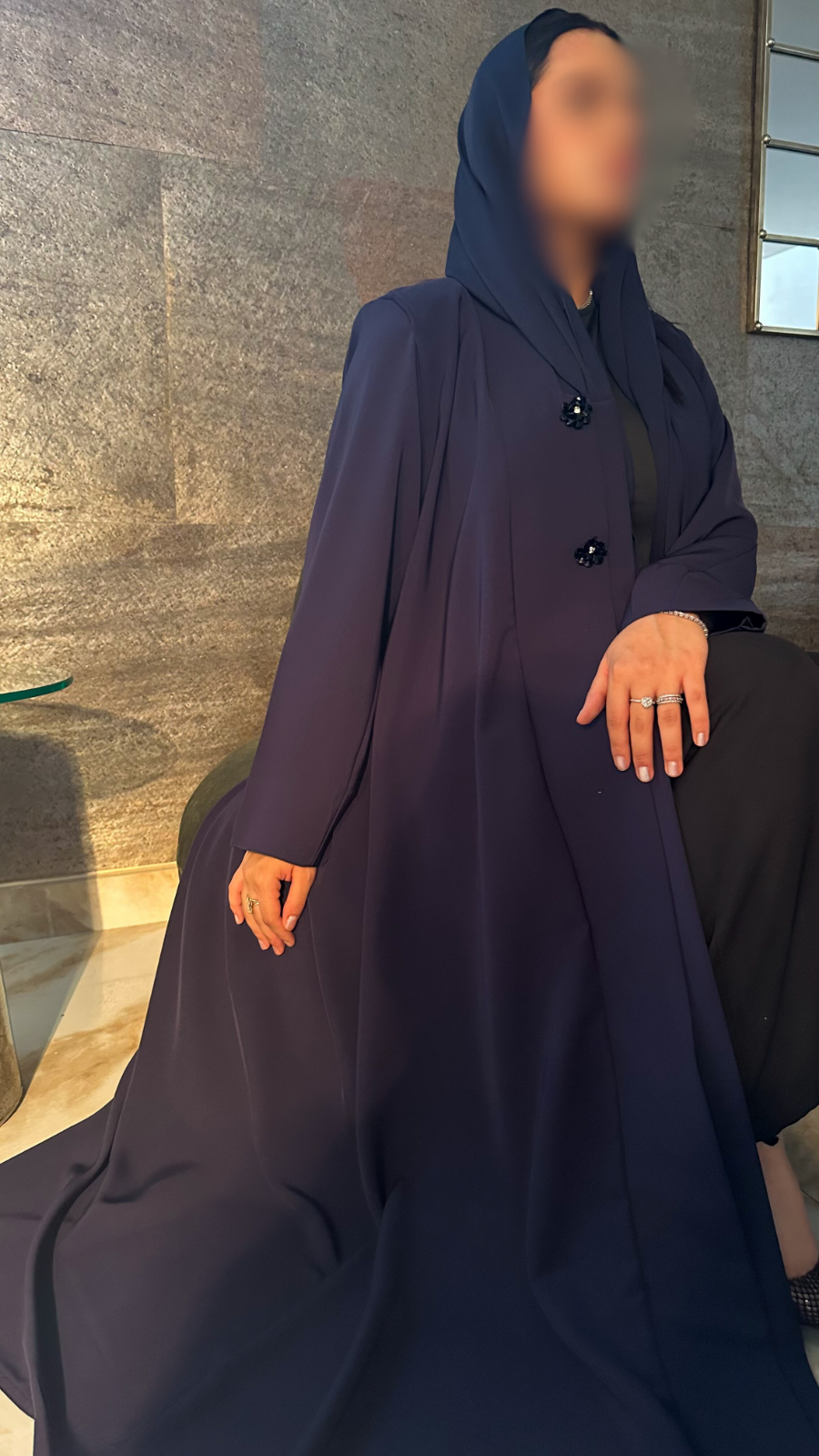 عباية بُروش، سيراميك كحلي — A4