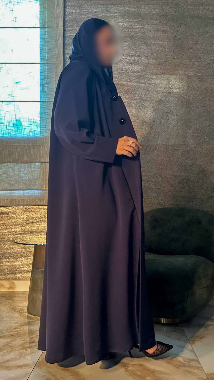 عباية بُروش، سيراميك كحلي — A4