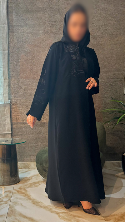 عباية روزا، كريب ناعم بكم فرنسي — A9