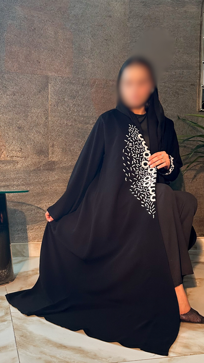 عباية غَيْم، ملكي بتفاصيل تطريز راقية — A10